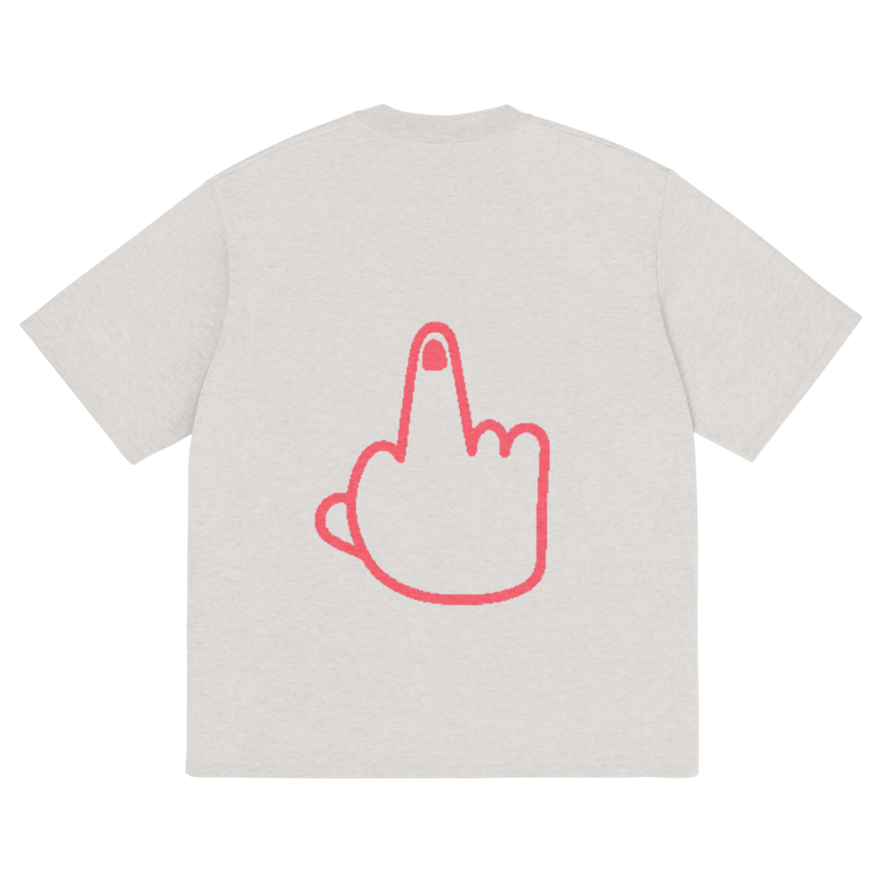 Gray Pink shirt back view